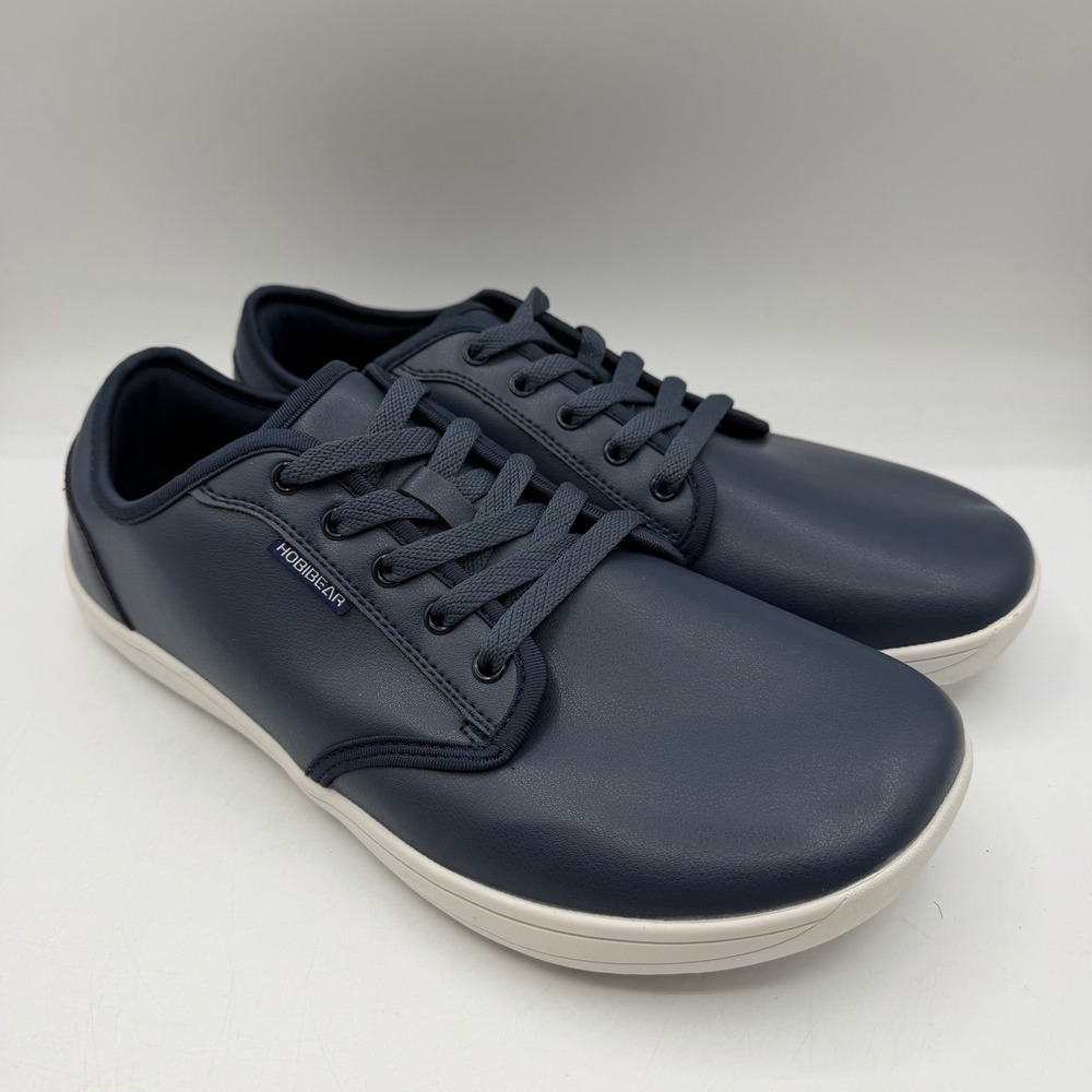Hobibear Barefoot Wide Toe Minimalist Shoes Men EU 46 US 13 Navy Blue Waterproof